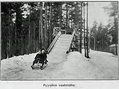 Pyynikin vauhtisilta, Suomen matkailulehti 1.4.1914 / Kansalliskirjasto